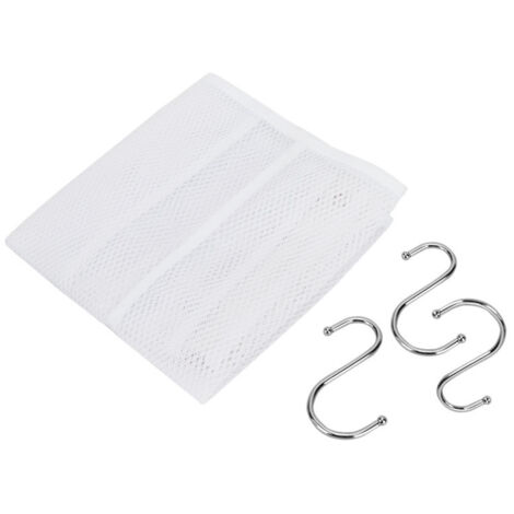 Organisateur de douche en filet grand panier crochet S