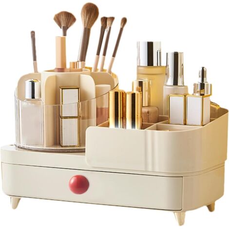 Organisateur De Maquillage À Rotation - Organisateur De Coiffeuse -