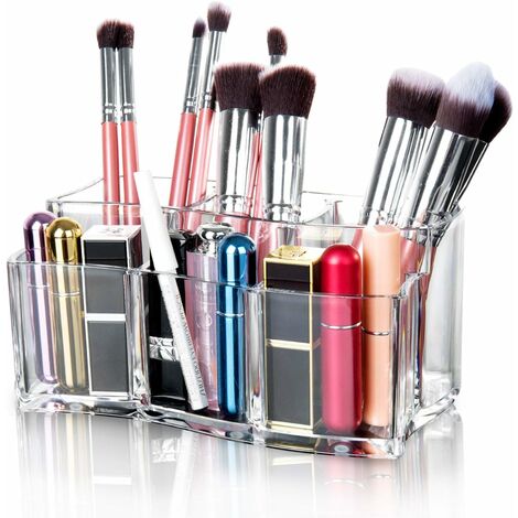 Organisateur de Maquillage Acrylique Organisateur de Maquillage Cosmetic Organizer Etui de Rangement Organisateur Cosmétique De Stockage – Transparent