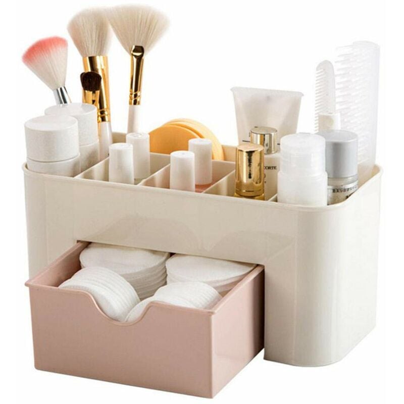 Jormftte - Organisateur de maquillage, organisateur de cosmétiques/boîte pour salle de bain, tiroirs organisateurs, organisateur de pinceaux de