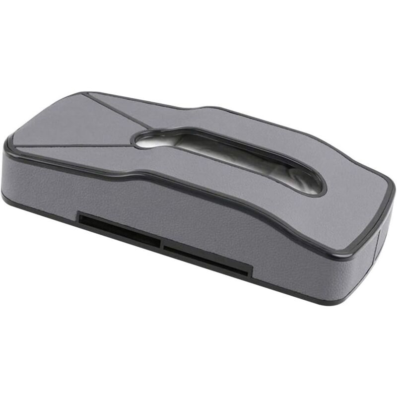 Organisateur de Pare-Soleil en Cuir PU, Support de Boîte à Mouchoirs, Insertion de Cartes de Voiture, Porte-Serviettes en Papier, Rangement Tableau