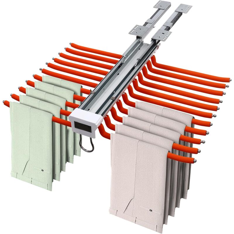 Organisateur de penderie extensible, Cintre de pantalon Pour vêtements, Accessoires de garde-robe, Porte-cintres, Porte-pantalons, 22 barres de