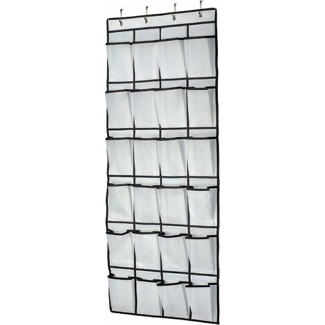 Organisateur de porte pour chaussures, organisateur suspendu multifonctionnel, sac de rangement suspendu pour chambre à coucher, salle de bain, placard, rangement pour chaussures suspendues, 24 sacs,