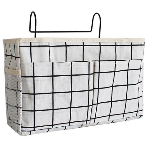 Organisateur de rangement en tissu sac suspendu maison chambre chevet bureau Table cuisine panier suspendu moderne nouveau Type couleurs avec crochet articles divers