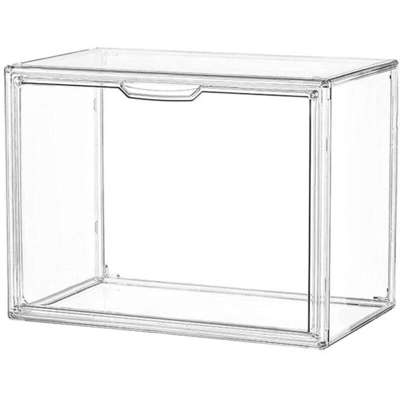 Organisateur de Rangement pour Sac à Main Placard, BoîTe PréSentation en Acrylique Transparent Main, Empilable avec Porte MagnéTique