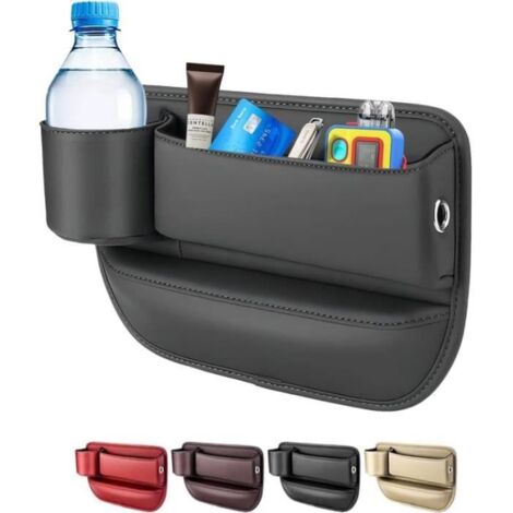 Organisateur de rangement - RANGEMENT - 2024 - Cuir PU - Noir - Dimensions 11.8"L x 7.8"W x 3.1"H