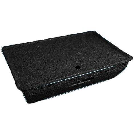 Organisateur de rangement sous châssis pour Model Y 2020 2021 2022, boîte de rangement en feutre floqué avec couvercle, poubelle C--