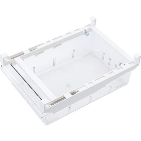 [Organisateur de réfrigérateur] - Bac transparent rectangulaire sous étagère pour cuisine - Organiseur alimentaire en plastique alimentaire 120g - Grande capacité, fonctionnel et pratique