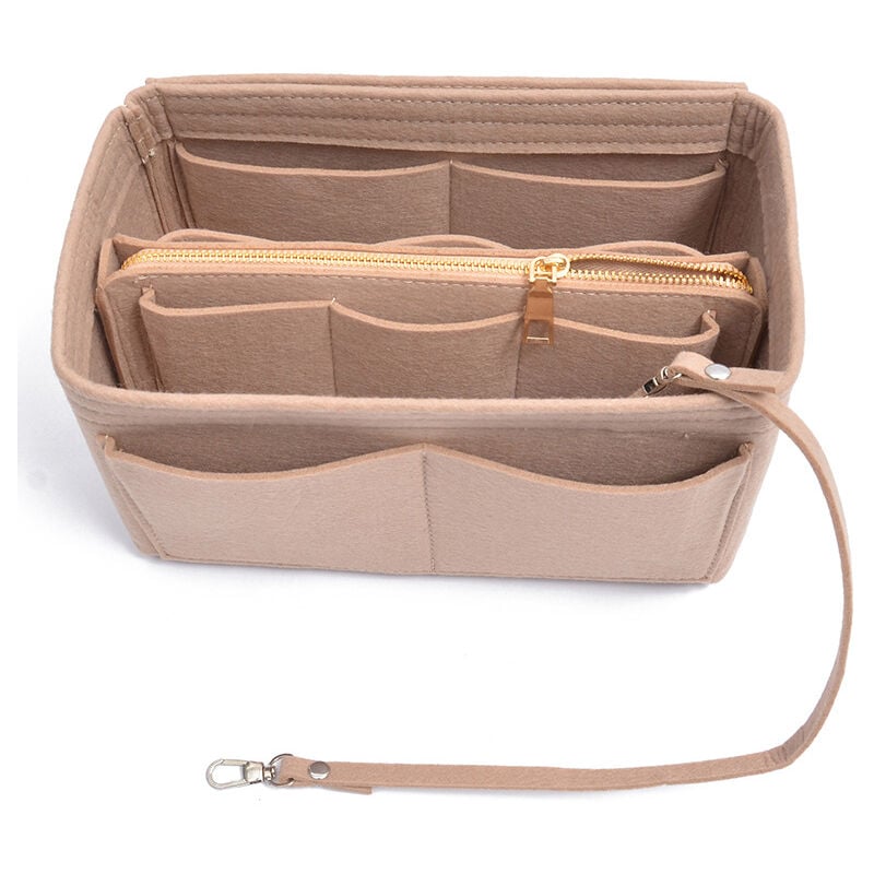 Organisateur de sac à main en feutre pour sac à cosmétiques portable