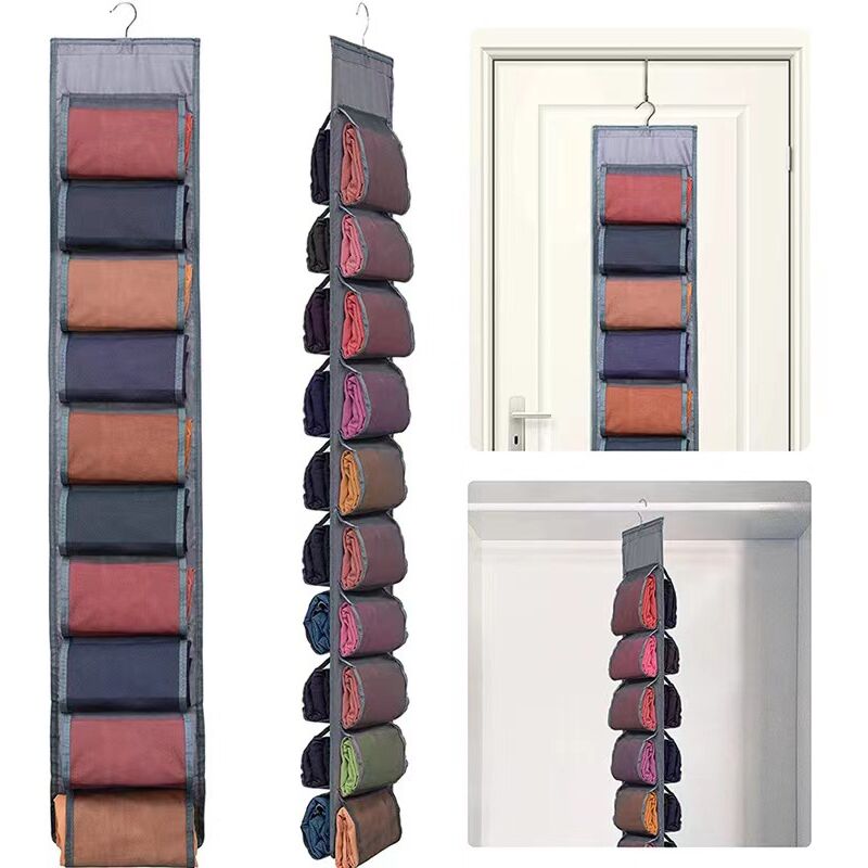 Organisateur de sac à main suspendu, paquet de 2 40 poches anti-poussière, sac de rangement pour armoire, placard, système de rangement peu