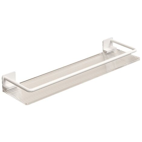 Organisateur de salle de bain, étagère murale adhésive, étagères flottantes, rangement d'angle de douche, porte-serviettes décoratif