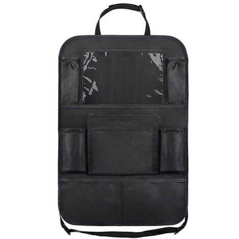 Organisateur de siège arrière de voiture, sac de rangement de poche Muti, tapis de protection de siège 41x61cm avec support de tablette pour voiture SUV