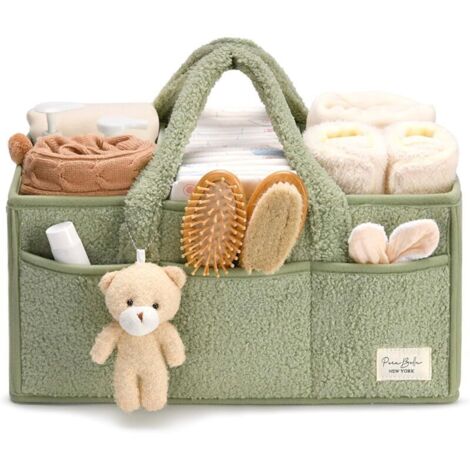 Organisateur de table à langer, panier de rangement pour lingettes, cadeau de baby shower, organisateur de voiture, organisateur de chambre d'enfant, organisateur portable