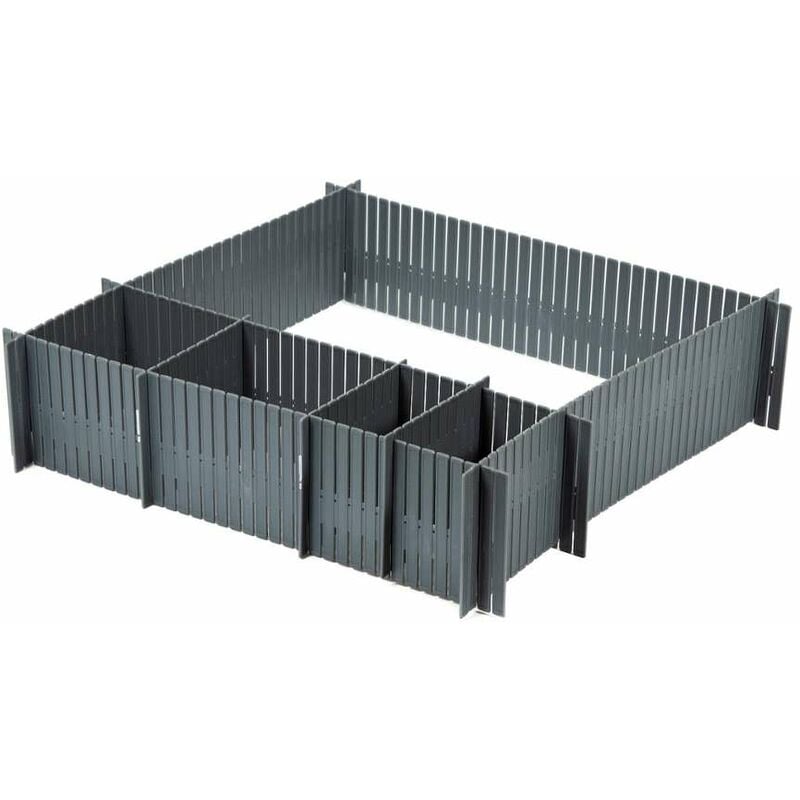 Free - Organiseur de tiroir 44x10 cm, gris RAN7033 - Compactor