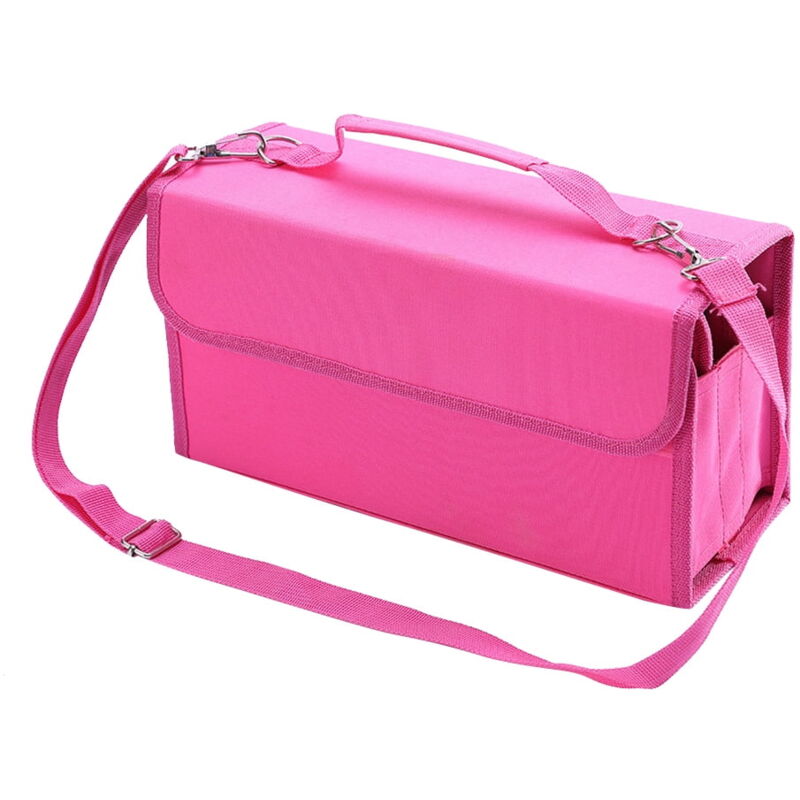 Organisateur de valise à 80 emplacements, sacs, marqueurs, boîte de rangement, poche pour stylos, planche à découper, sacs de rangement