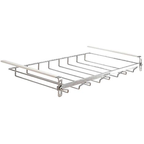 Organisateur de verres à vin réglable, porte-verres à vin suspendu en métal, 44 cm