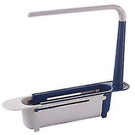 Organisateur d'évier de cuisine, étagère télescopique, porte-savon et éponge, égouttoir réglable, panier de rangement, accessoires de cuisine
