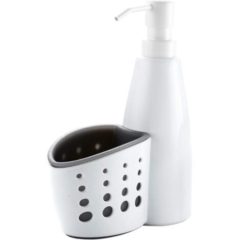Organisateur d'évier de cuisine, porte-éponge, éponge d'évier et organisateur de lingettes avec distributeur de détergent pour cuisine et salle de bain-Fei Yu