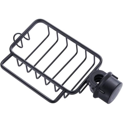 Organisateur d'évier en aluminium, étagère de rangement pour évier et salle de bain, porte-éponge et porte-serviettes, installation facile sans perçage