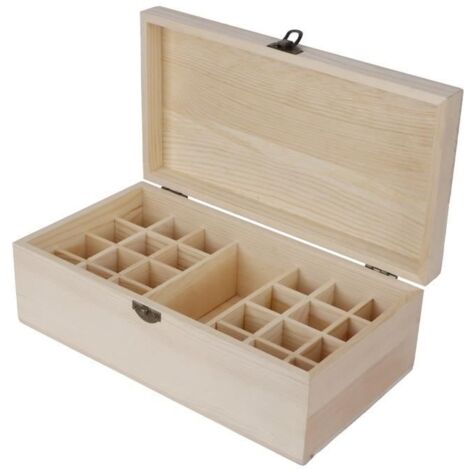 Organisateur d'huile en bois, boîte de stockage d'huile essentielle en bois durable de haute qualité, pour la maison