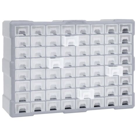 Organisateur multi-tiroirs avec 64 tiroirs 52x16x37,5 cm CFW28050