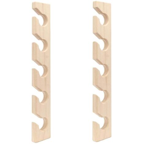 Organisateur Mural 2 Pièces Porte-Casquettes en Bois Support Vertical pour Chapeaux