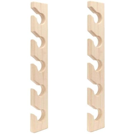 Organisateur Mural 2 Pièces Porte-Casquettes en Bois Support Vertical pour Chapeaux