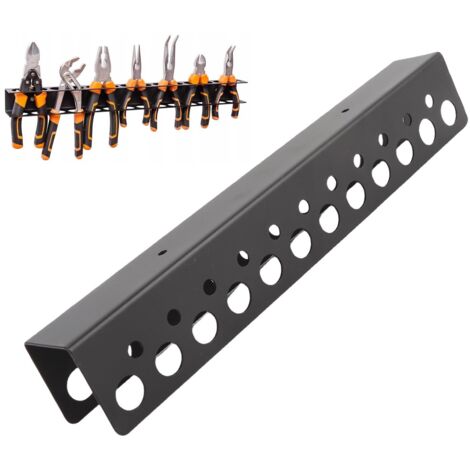 [Organisateur mural pour outils] + 32CM + [Multifonction et revêtement époxy] : Porte-vis à montage mural en acier carbone, organise pince et outils