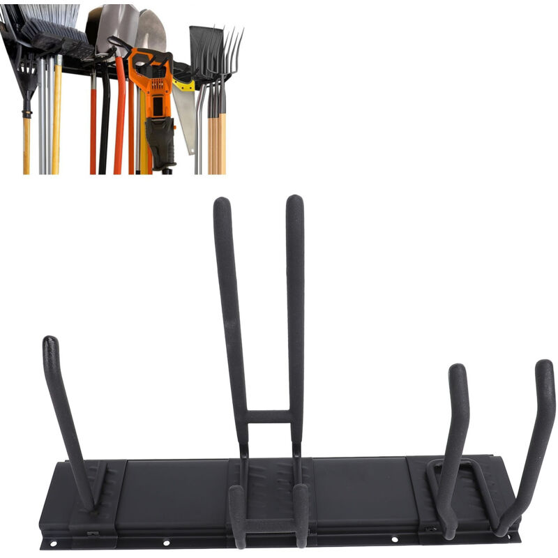 Organisateur mural pour outils de jardin et de garage, support de rangement robuste, charge maximale de 150 kg (330 lb) - idéal pour ranger pelle,