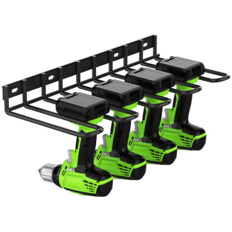 Organisateur mural pour outils électriques, 4 emplacements, porte-outils pour garage, abri à outils