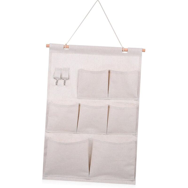 Organisateur Mural Suspendu à Poches pour Chambre Et Bureau Rangement Pratique Et Économiseur Espace pour Vêtements Et Accessoires