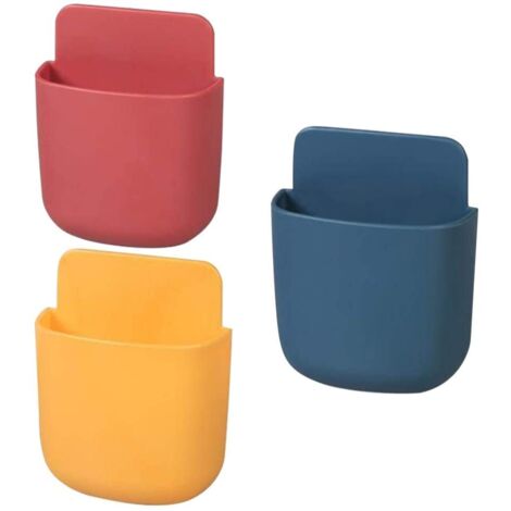 Organisateur mural trois pièces pour télécommandes, rangement multimédia, boîte de rangement pour télécommandes TV