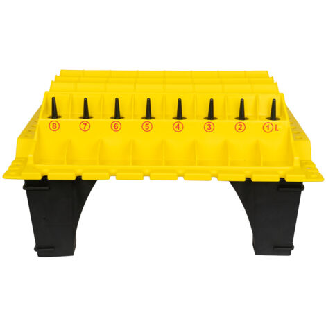 Organisateur pièces de culasse 450x400x260mm – 6 compartiments – Pour stockage sécurisé et nettoyage – JBM53637