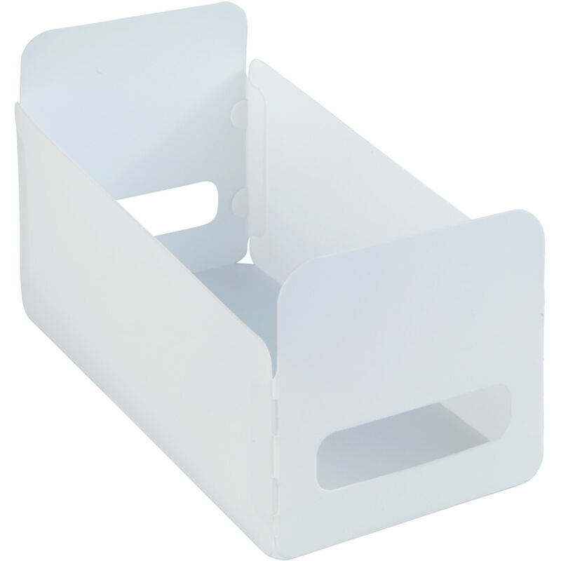 Wenko - Boîte de rangement 3 pièces pliable blanc 15 cm organisateur de cuisine rangement placard bac de rangement boîte de rangement plastique
