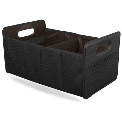 Organisateur pliable carré avec poignée, organisateur pliable pour coffre de voiture