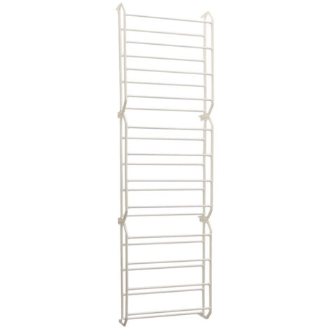 Organisateur Range-Chaussures de Porte Blanc Modulable 36 Paires