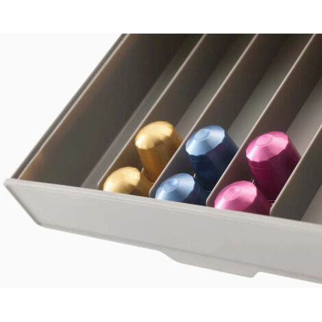 Organisateur Sous Étagère pour Capsules Café – Support Compact 27 cm – Fixation Adhésive Haute Résistance – Idéal pour Nespresso – Kitchen Storage