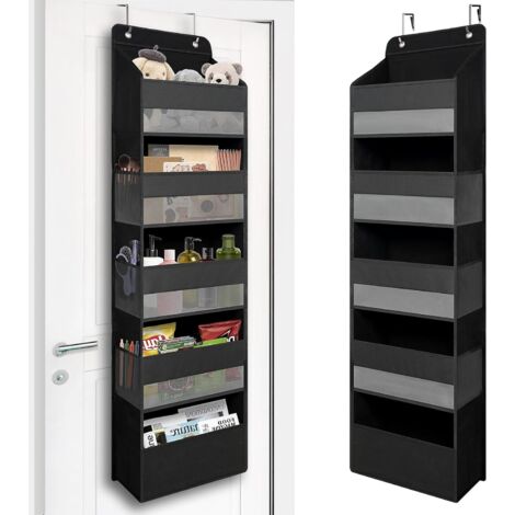 Organisateur Suspendu Porte - 5 Grandes Poches Transparentes - Pour Salle De Bain Chambre Nursery - Non Tissé Renforcé - 1 Pièce