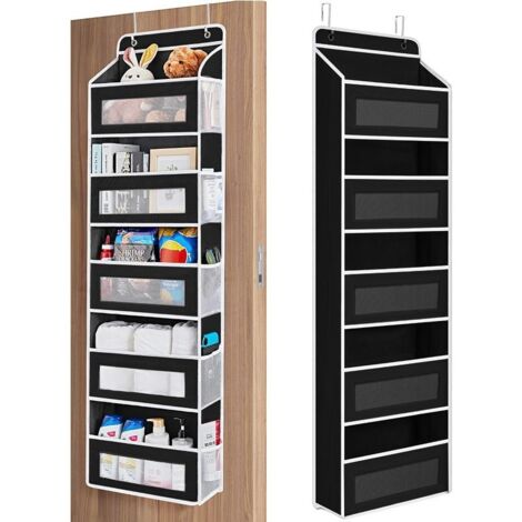 Organisateur suspendu porte avec 5 poches, rangement jouets cosmétiques bébé salle de bain chambre dortoir