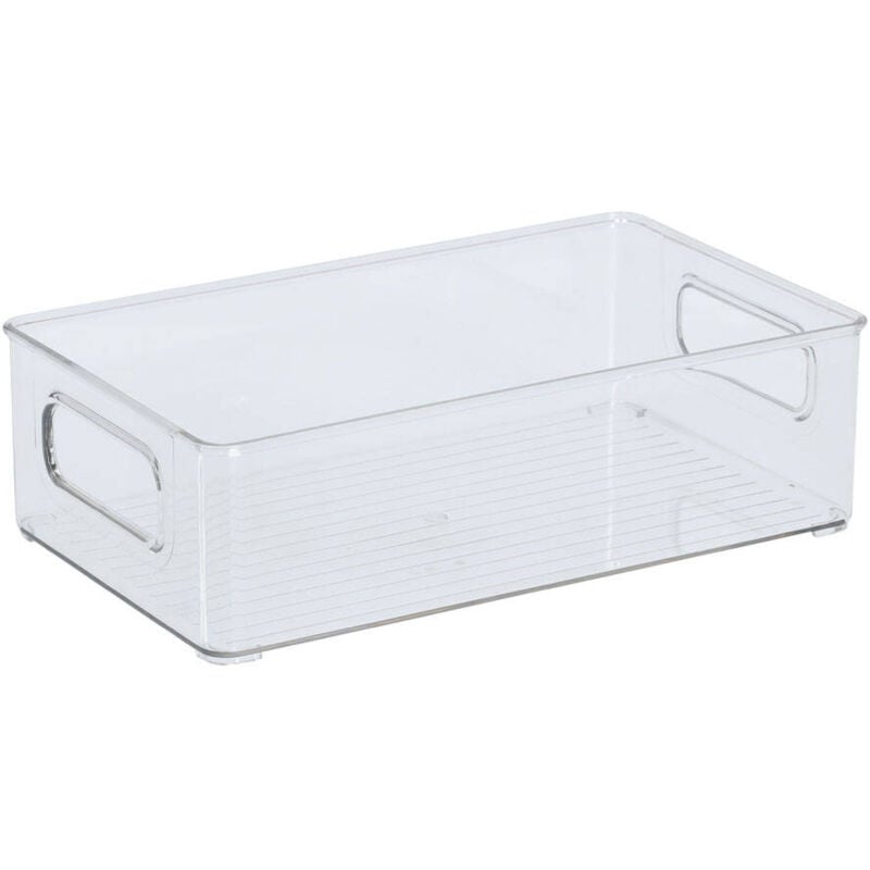 Zeller - Organisateur transparent en plastique, 25,5 x 15 x 7,6 cm