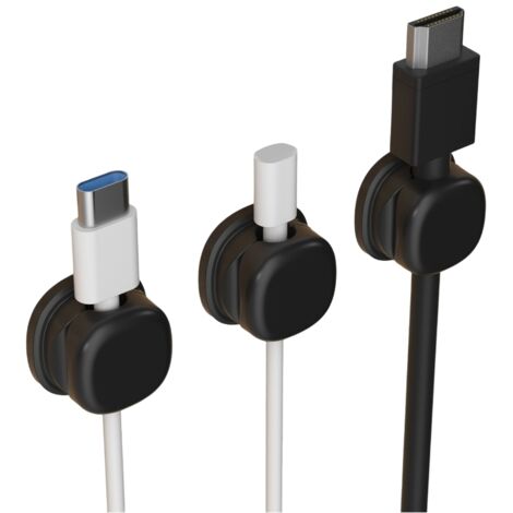Organisateurs de câbles adhésifs sécurisés, clips de câble, support pour câble de charge de téléphone-AquaForge