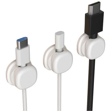 Organisateurs de câbles adhésifs sécurisés, clips de câble, support pour câble de charge de téléphone-AquaForge