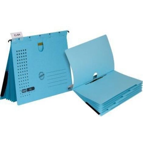 Organisationshefter chic ULTIMATE® DIN A4 5 Unterteilungen Karton blau