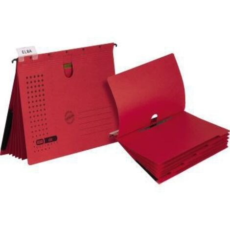 Organisationshefter chic ULTIMATE® DIN A4 5 Unterteilungen Karton rot