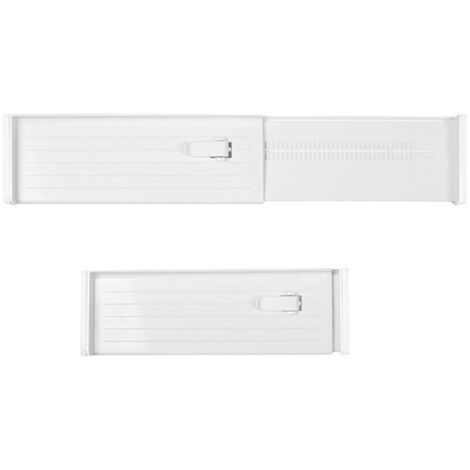 [Organiser de tiroirs extensible] + Séparateur réglable pour cuisine/closet + Plastique durable + Dimensions ajustables (47cm extensible) + 1 unité