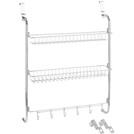 Organiser Dietroporta 2 Ripiani 6 Ganci