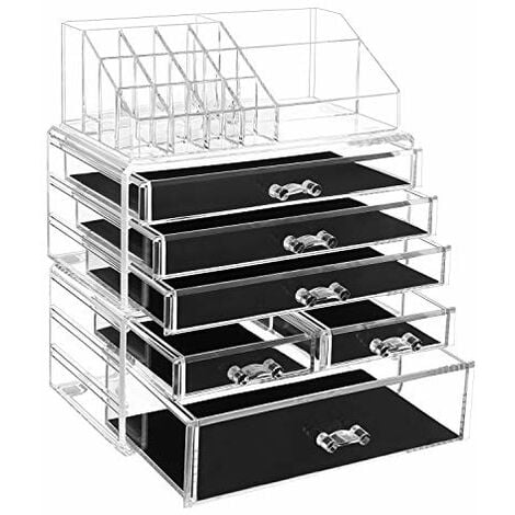 Organiser per Cosmetici in acrilico per conservare rossetto gioielli