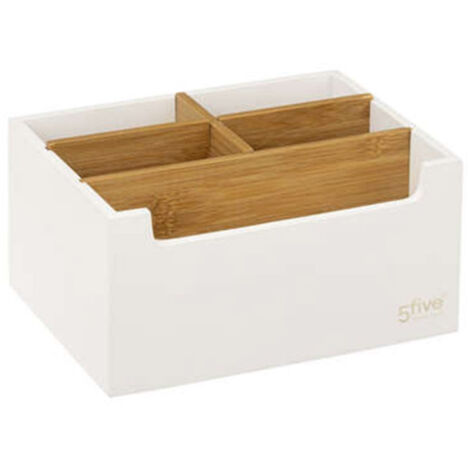 Organiseur 5 Compartiments "Natureo" 18cm Blanc