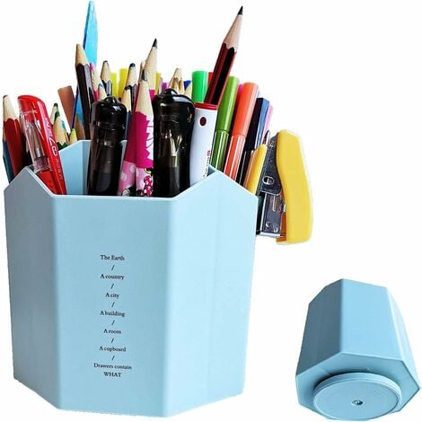 Porte-crayons，Risingmed 2pcs Pot à Crayons Classique Mini Pot à Stylo de Poubelle Accessoires de bureau 