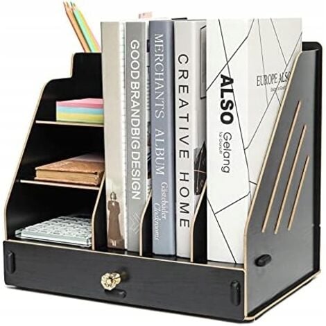 5 Grilles En Métal Maille Tiroir Organisateur Plateau Prévenir Slip En Métal Bureau Panier De Rangement Pour Fichiers Dossiers Mail Noir